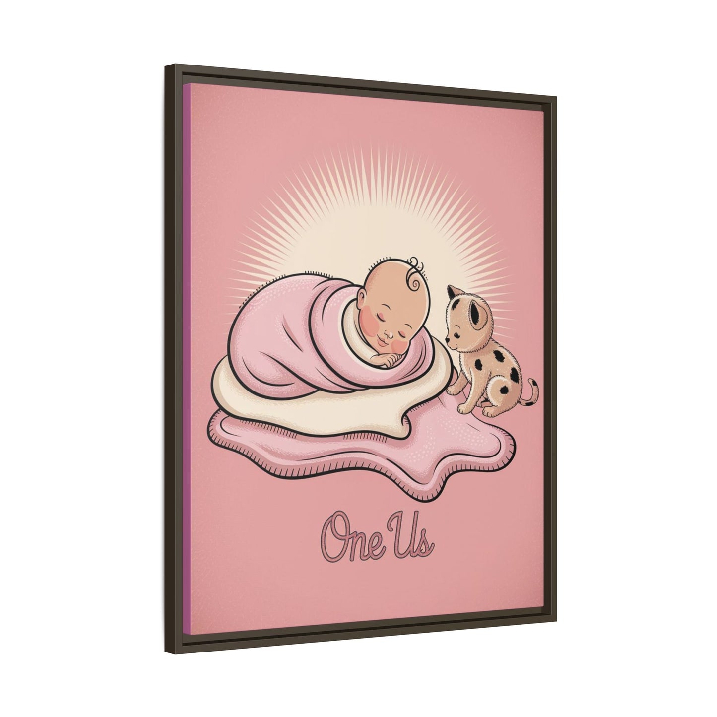 One Us Baby Girl Canvas Print - She Already Knows. She Is Divine. - Abanak