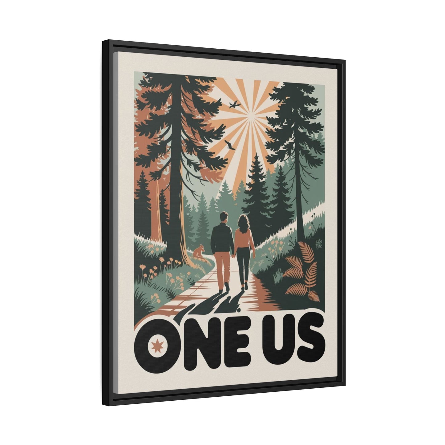 One Us Path Canvas Print - The Journey Is Shared - Abanak