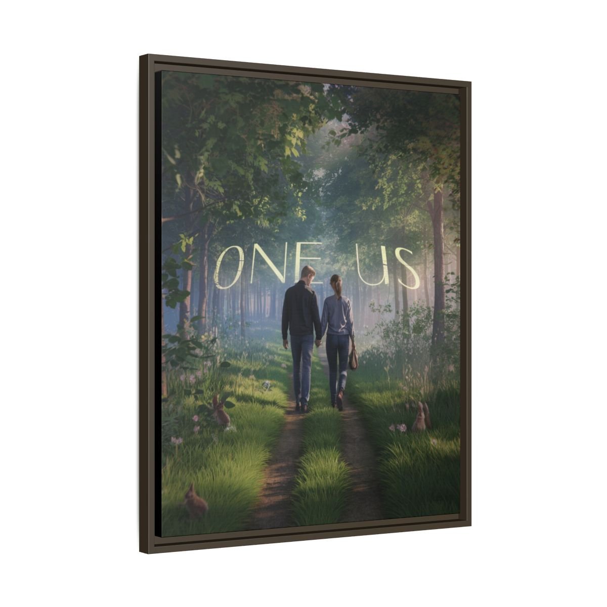 One Us Sacred Path Canvas: Two Walking as One — The Journey of Collective Awakening - Abanak