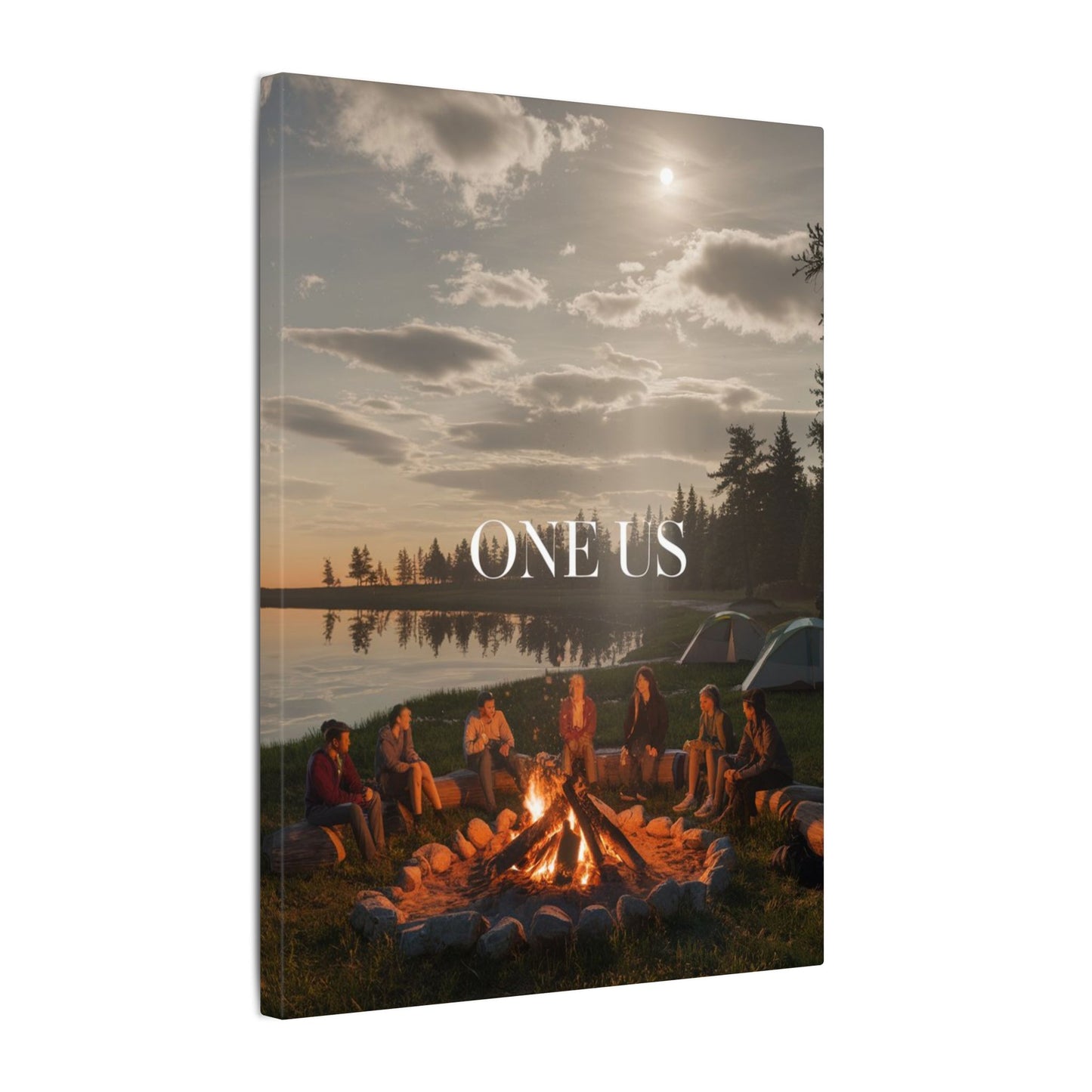 One Us — Campfire Unity | Authentic Connection Wall Art