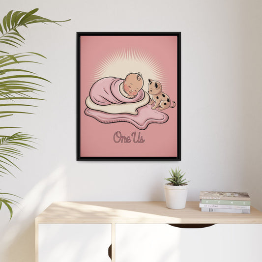 One Us Baby Girl Canvas Print - She Already Knows. She Is Divine.