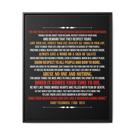 Die Like a Warrior Going Home — Chief Tecumseh's Code for Living