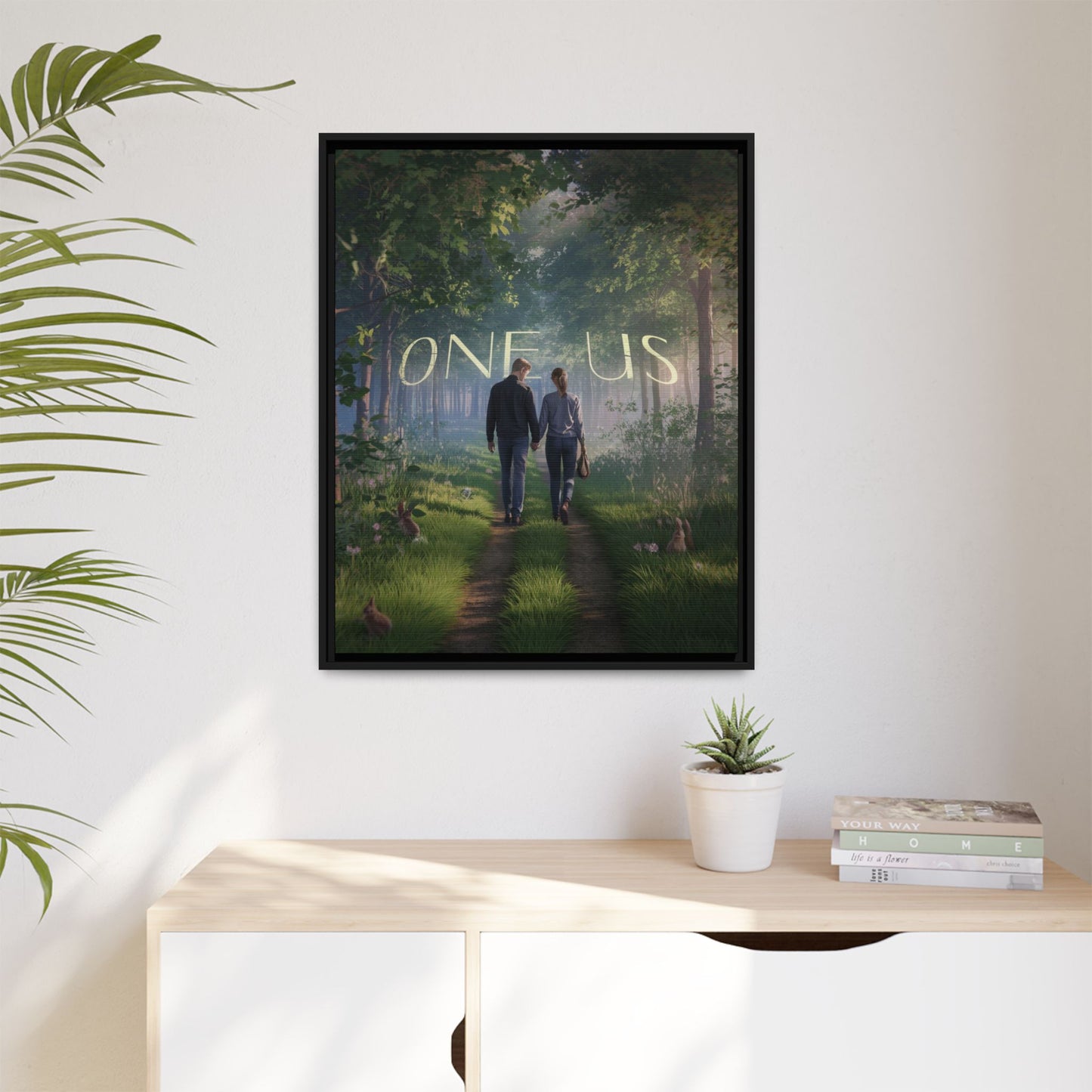 One Us Sacred Path Canvas: Two Walking as One — The Journey of Collective Awakening