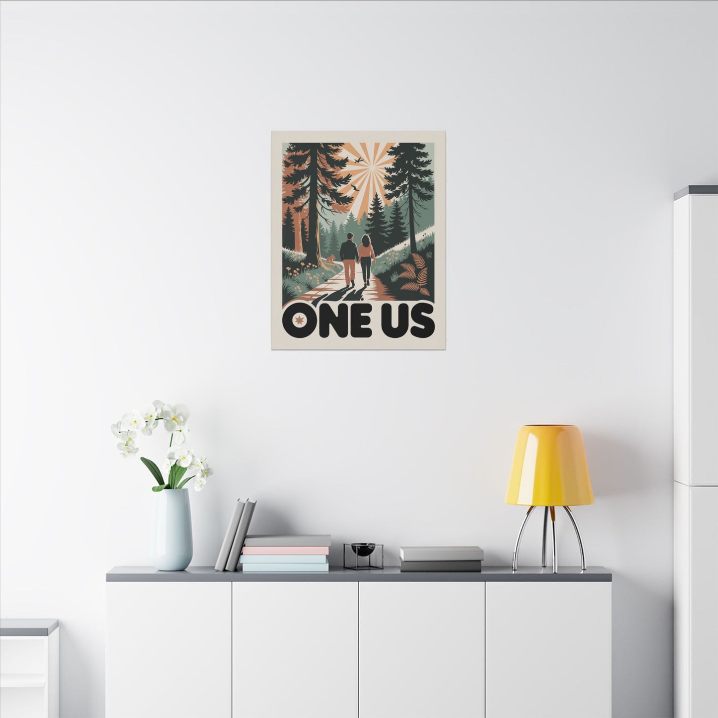One Us Path Canvas Print - The Journey Is Shared