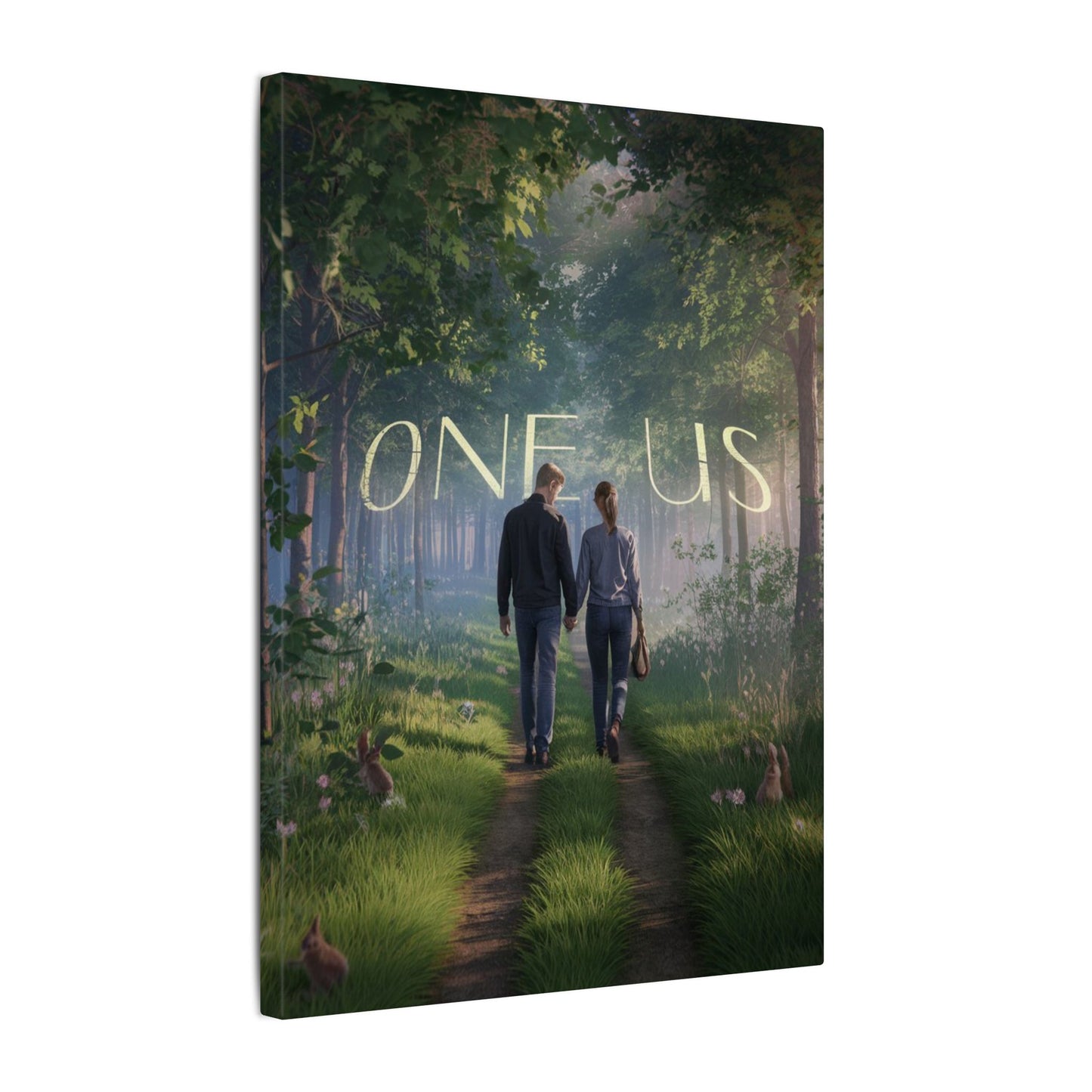 One Us Sacred Path Canvas: Two Walking as One — The Journey of Collective Awakening