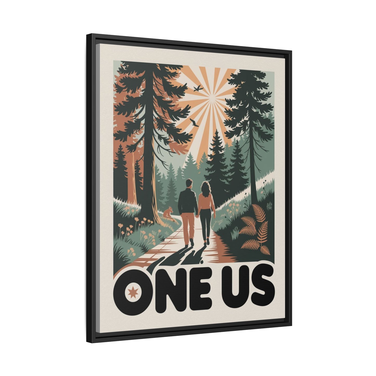 One Us Path Canvas Print - The Journey Is Shared