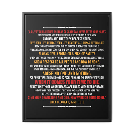 Die Like a Warrior Going Home — Chief Tecumseh's Code for Living - Abanak