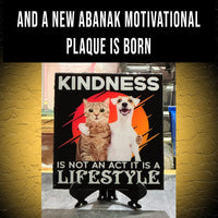 Thumbnail for Inspiring Pet Wall Decor with Kindness Quote - Dog and Cat Motivation