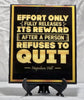 Perseverance Pays Off: Napoleon Hill Quote Plaque - Inspirational Wall Decor for Home or Office