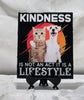 Inspiring Pet Wall Decor with Kindness Quote - Dog and Cat Motivation