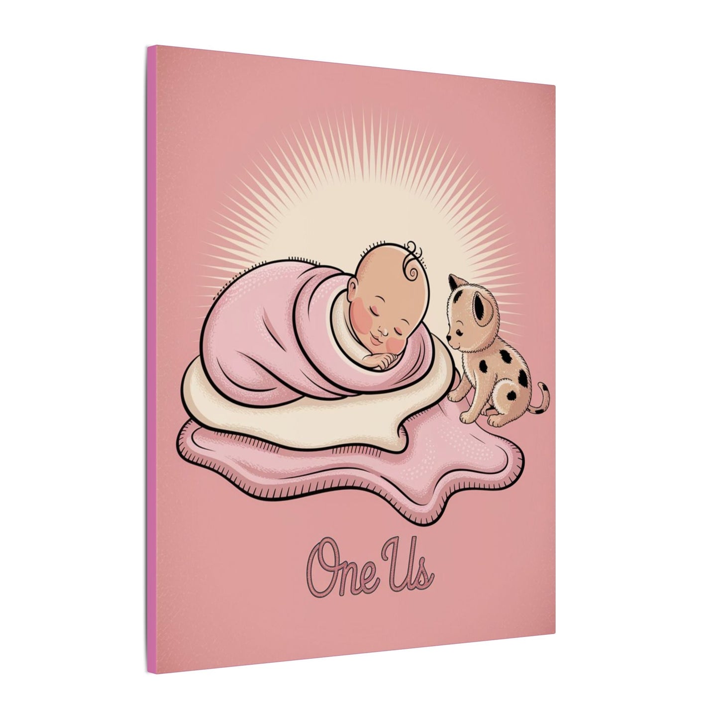One Us Baby Girl Canvas Print - She Already Knows. She Is Divine. - Abanak