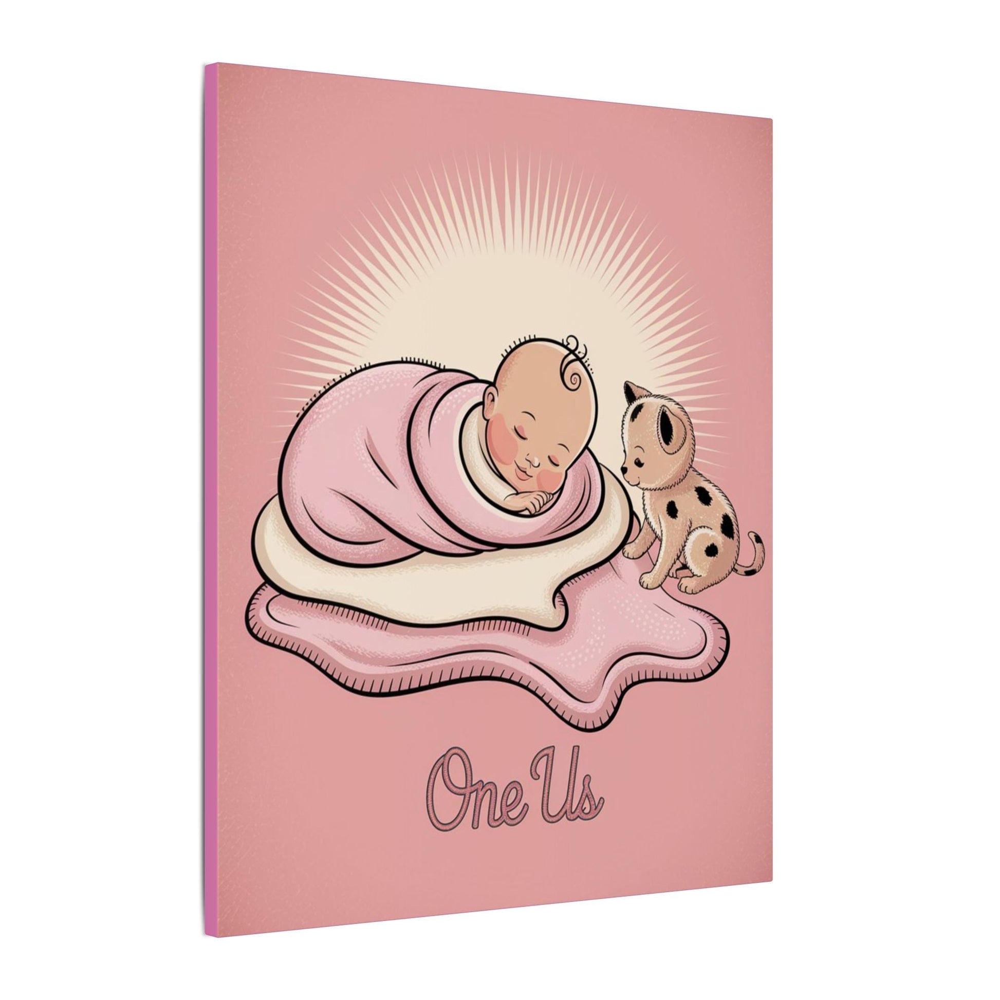 One Us Baby Girl Canvas Print - She Already Knows. She Is Divine. - Abanak