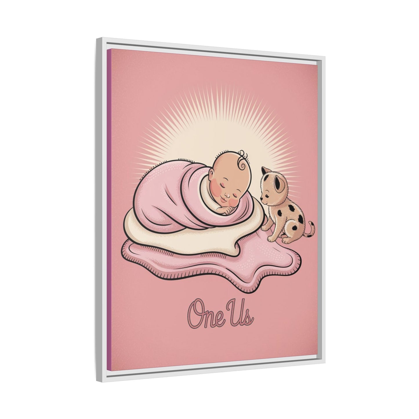 One Us Baby Girl Canvas Print - She Already Knows. She Is Divine. - Abanak