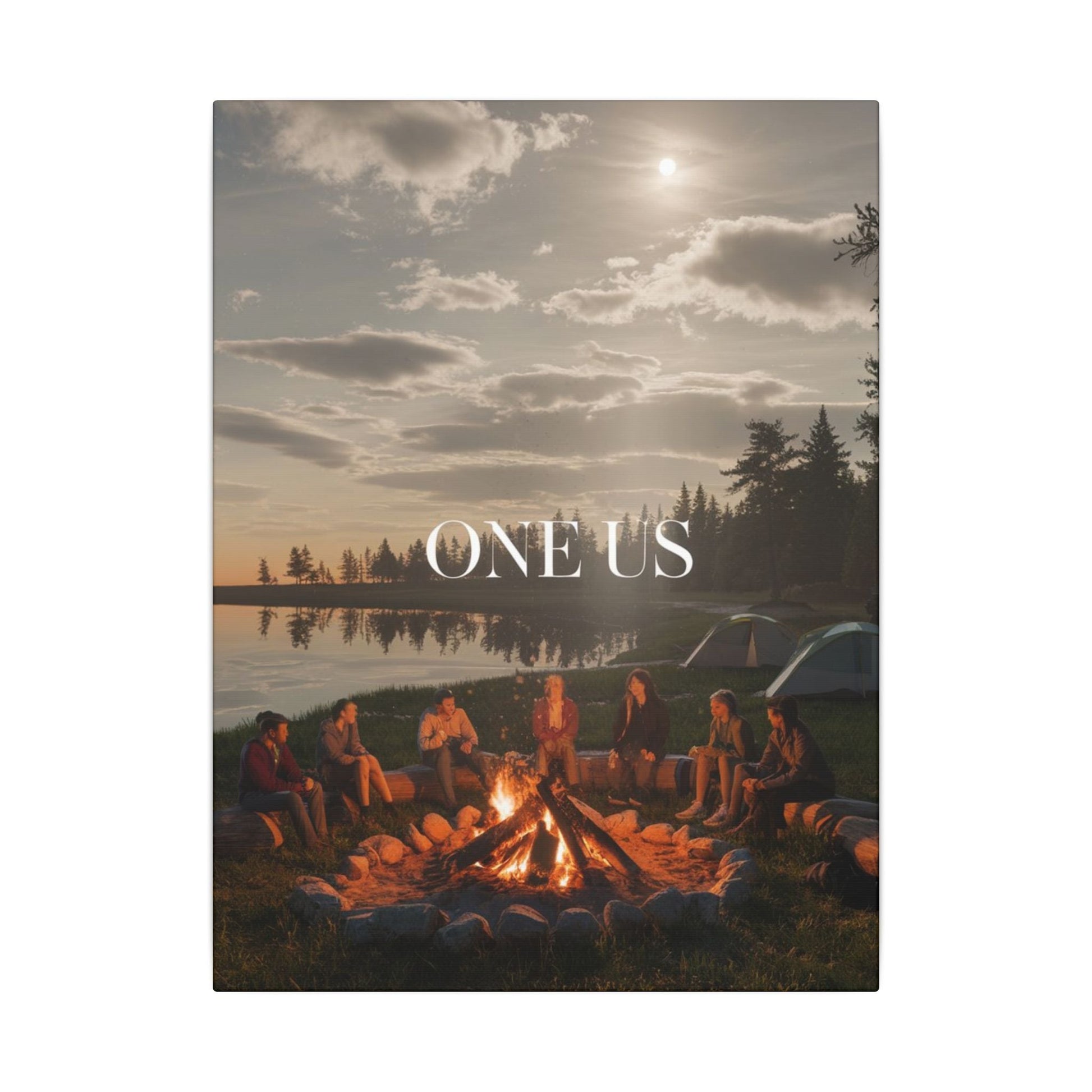 One Us — Campfire Unity | Authentic Connection Wall Art - Abanak