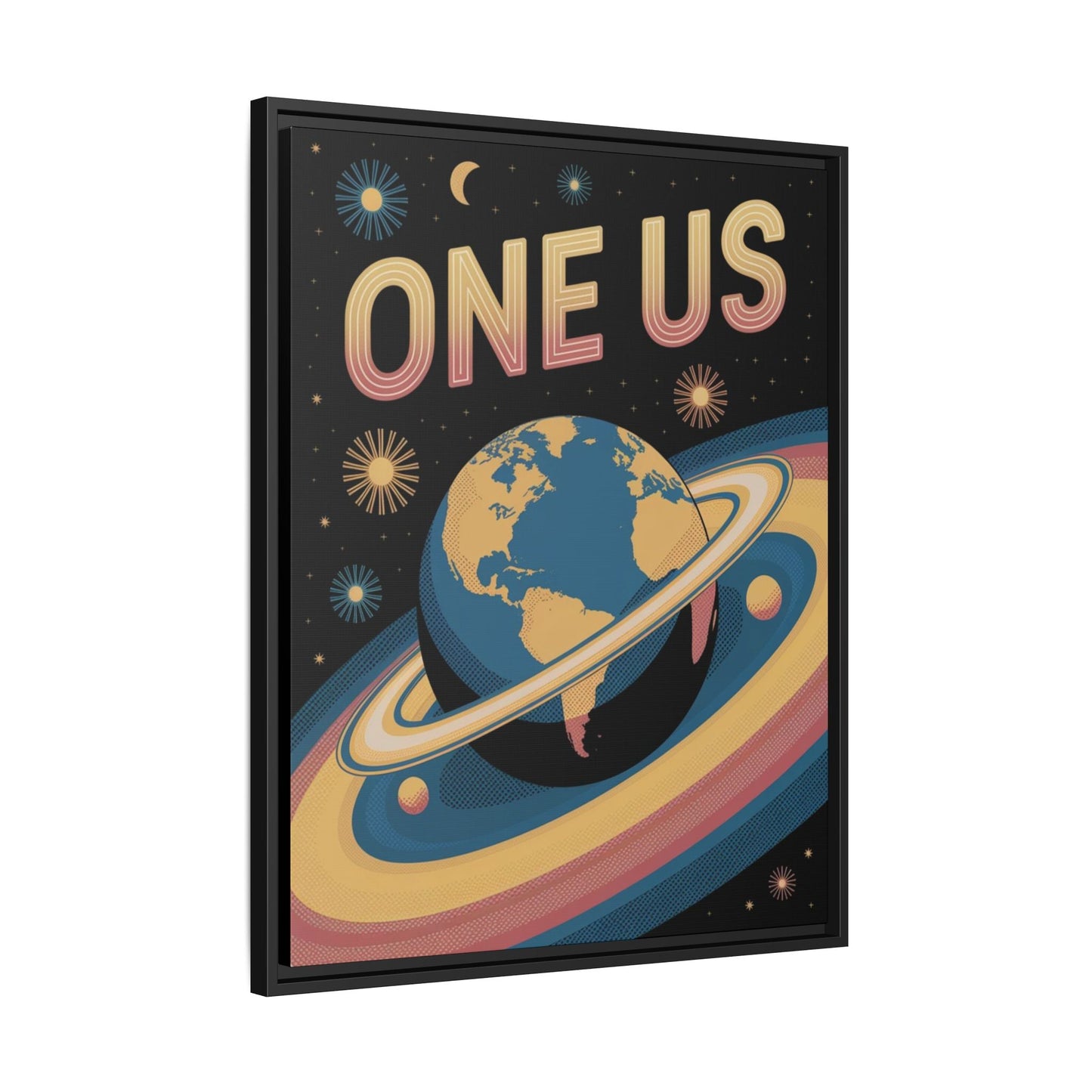 One Us Cosmic Canvas Print - We Are One Planet - Abanak