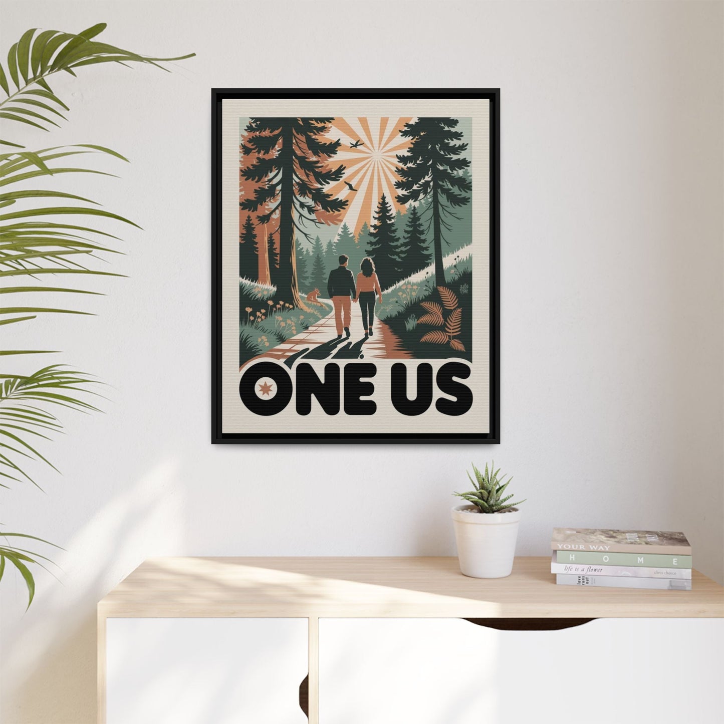 One Us Path Canvas Print - The Journey Is Shared - Abanak