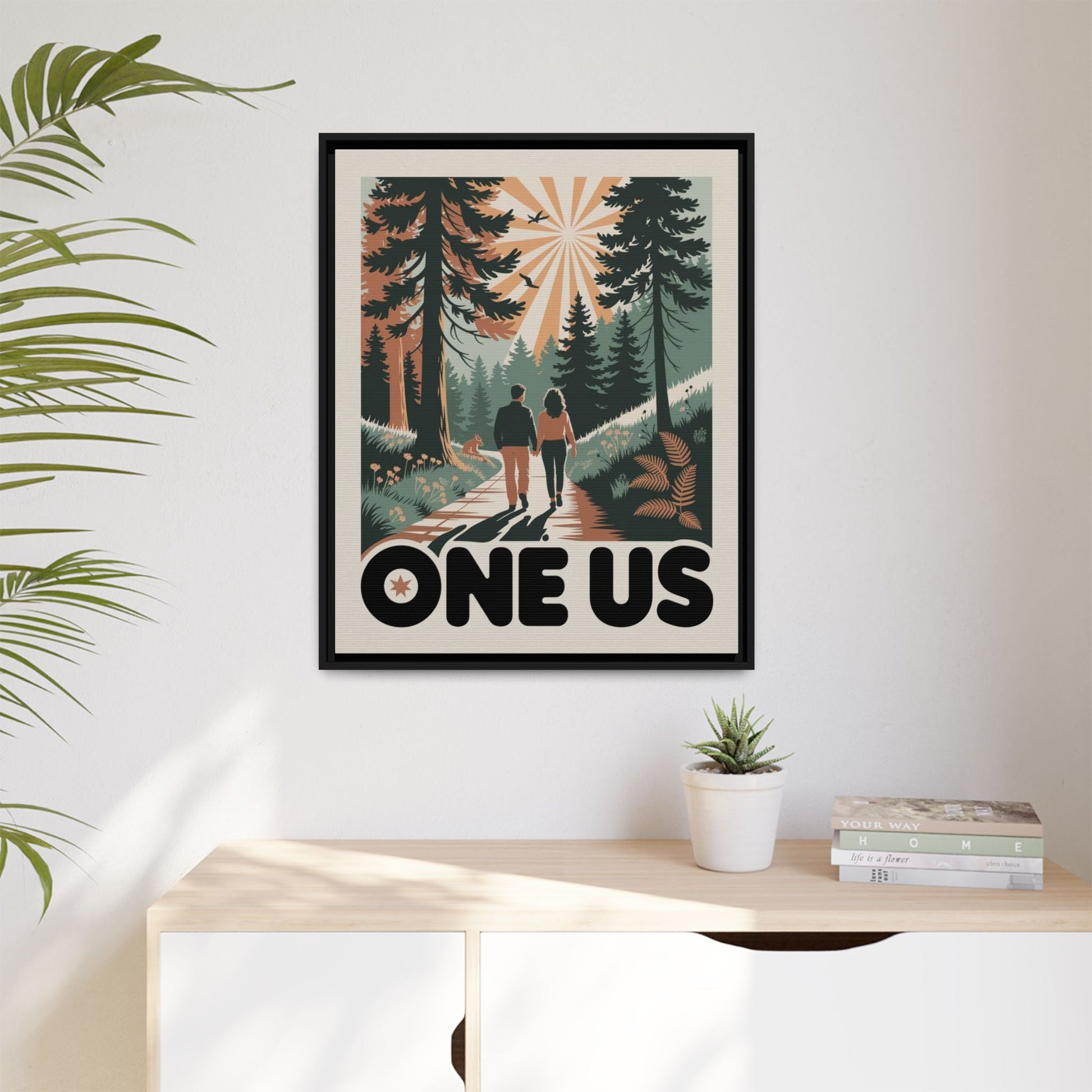 One Us Path Canvas Print - The Journey Is Shared - Abanak