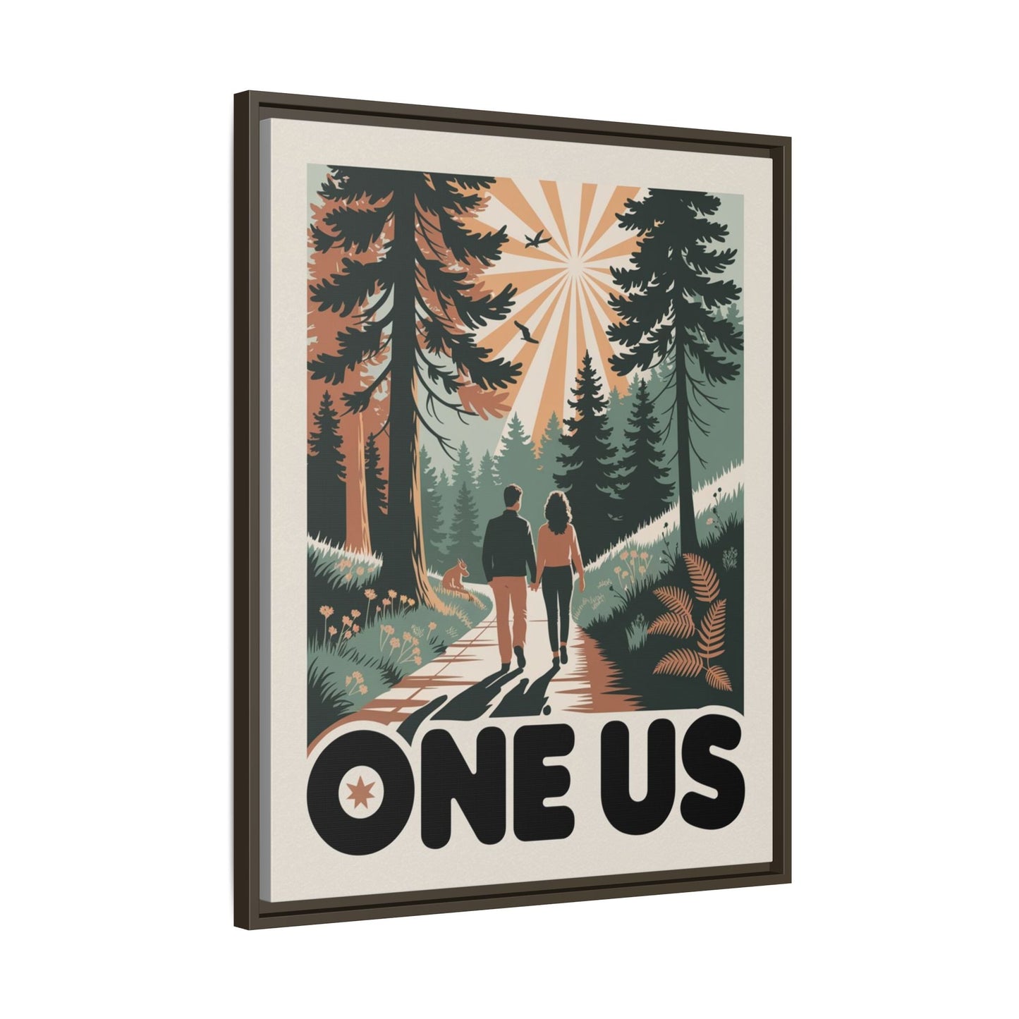 One Us Path Canvas Print - The Journey Is Shared - Abanak