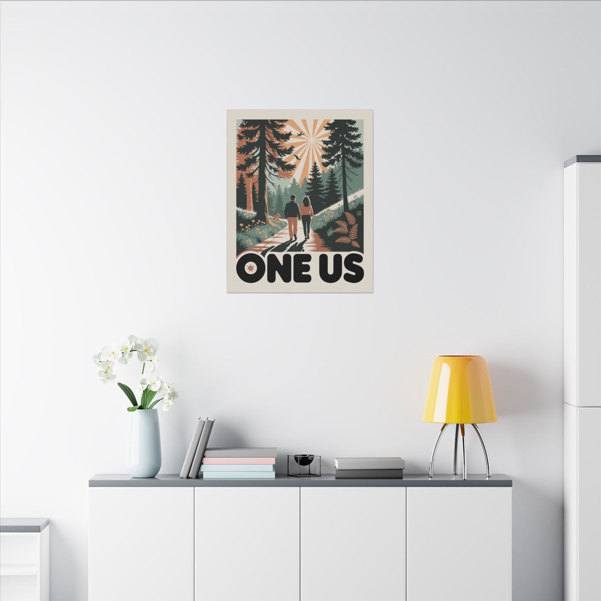 One Us Path Canvas Print - The Journey Is Shared - Abanak