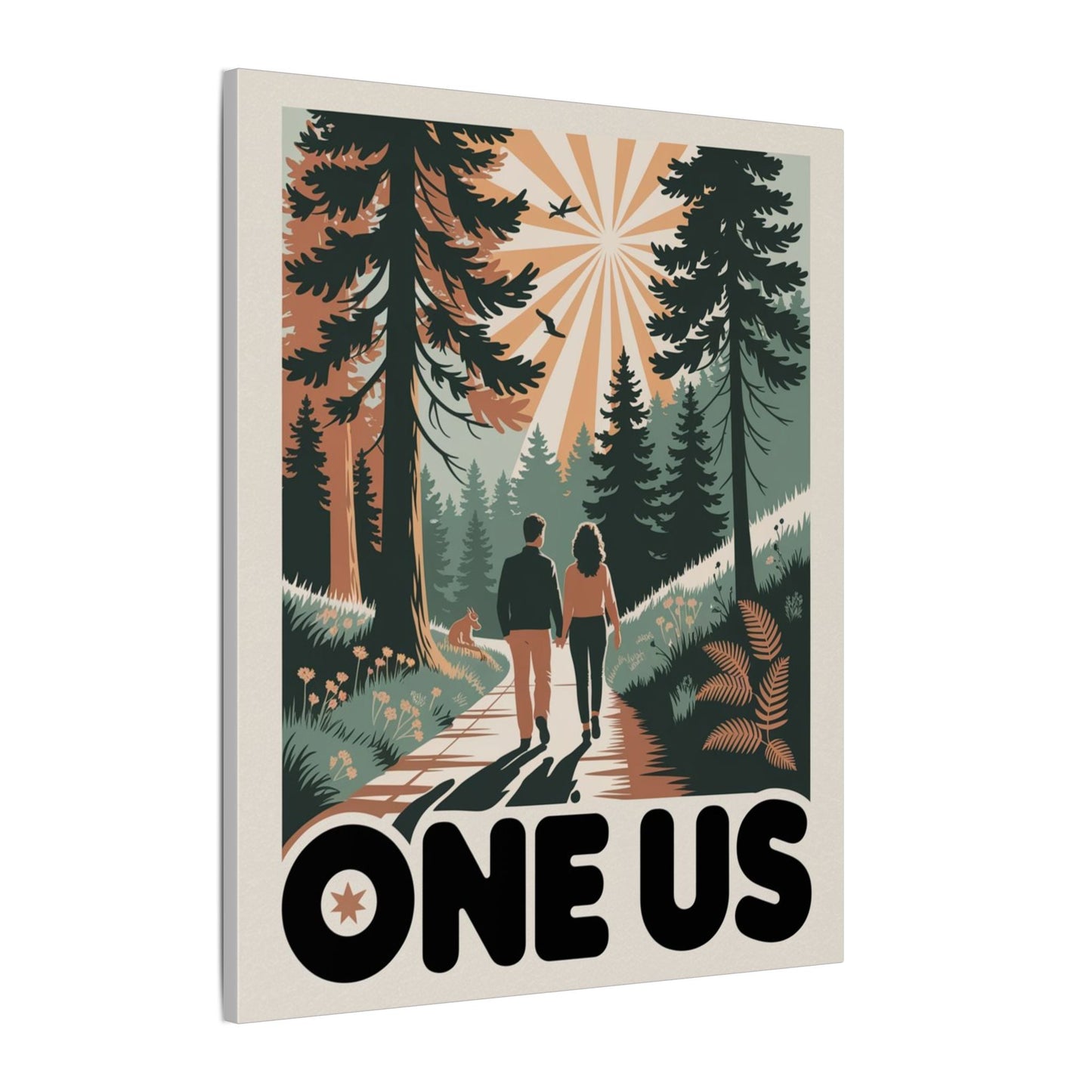One Us Path Canvas Print - The Journey Is Shared - Abanak