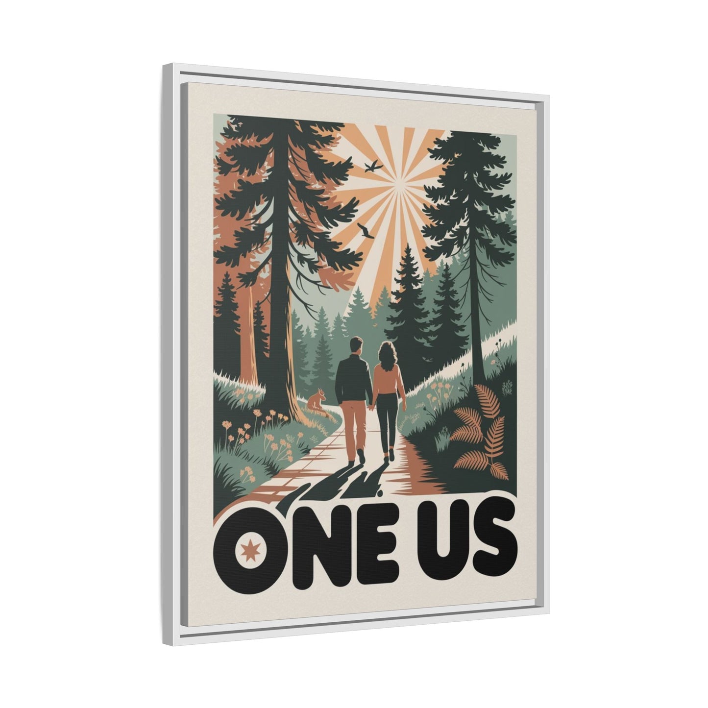 One Us Path Canvas Print - The Journey Is Shared - Abanak