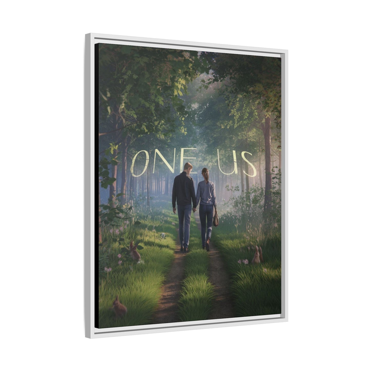 One Us Sacred Path Canvas: Two Walking as One — The Journey of Collective Awakening - Abanak