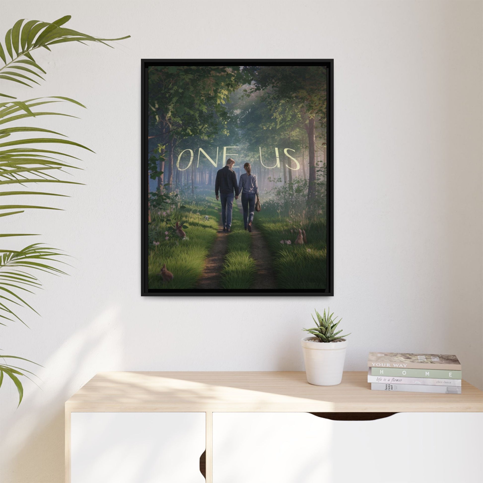 One Us Sacred Path Canvas: Two Walking as One — The Journey of Collective Awakening - Abanak