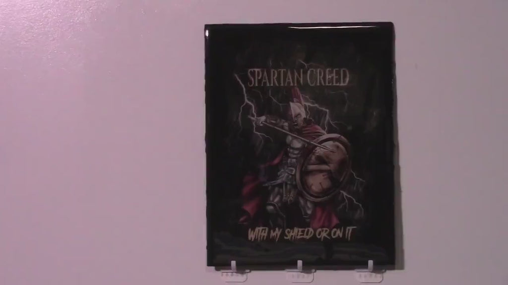 Spartan Warrior Inspired Wall Art - Motivational Home Decor