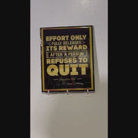 Perseverance Pays Off: Napoleon Hill Quote Plaque - Inspirational Wall Decor for Home or Office