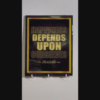 Handmade Epoxy Resin Motivational Plaque - Aristotle Quote