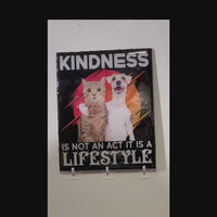 Inspiring Pet Wall Decor with Kindness Quote - Dog and Cat Motivation